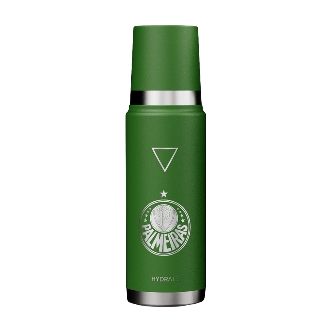 BULLET 915 ML MILITARY GREEN - SOCIEDADE ESPORTIVA PALMEIRAS - Hydrate MATE BALA 915 ML VERDE MILITAR - SOCIEDADE ESPORTIVA PALMEIRAS - Hydrate